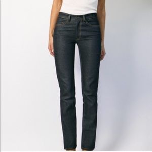 Indigo Rigid Imogene Jeans / Size 28